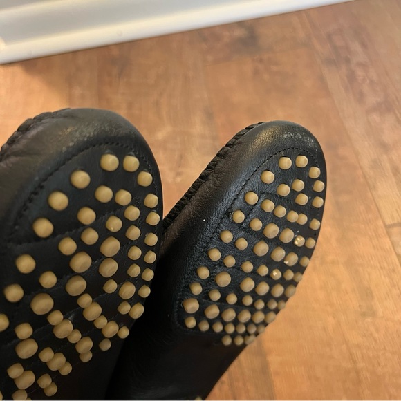 Coach and Four Alfa Penny Driving Black loafers 8.5 /9M Made in Italy - Picture 12 of 16